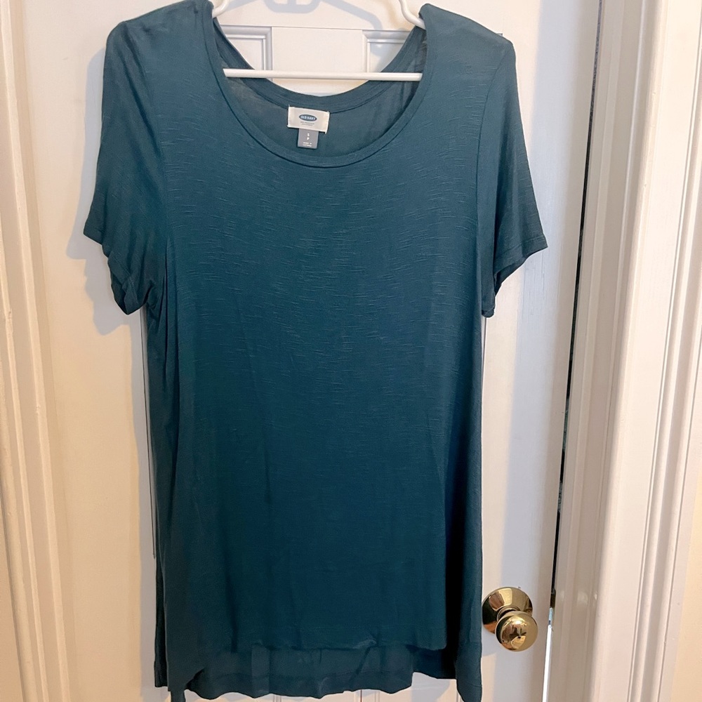 Old Navy teal flowy t shirt